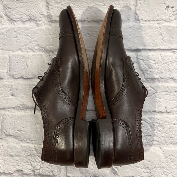 Allen Edmonds 6th Avenue Cap Toe Semi Brogue Derby Dark Brown Men’s Shoes 11 main image 6